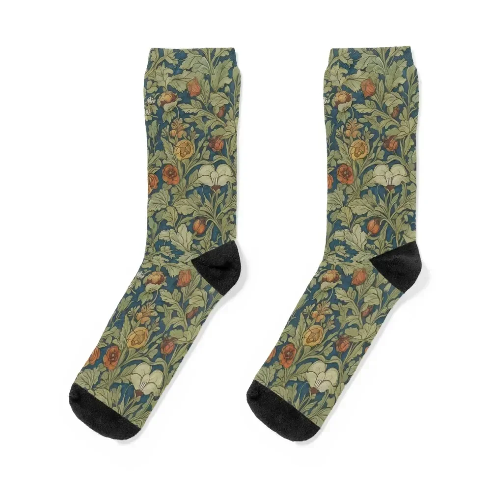 

William Morris Art Socks designer brand basketball cool valentine gift ideas Boy Child Socks Women's