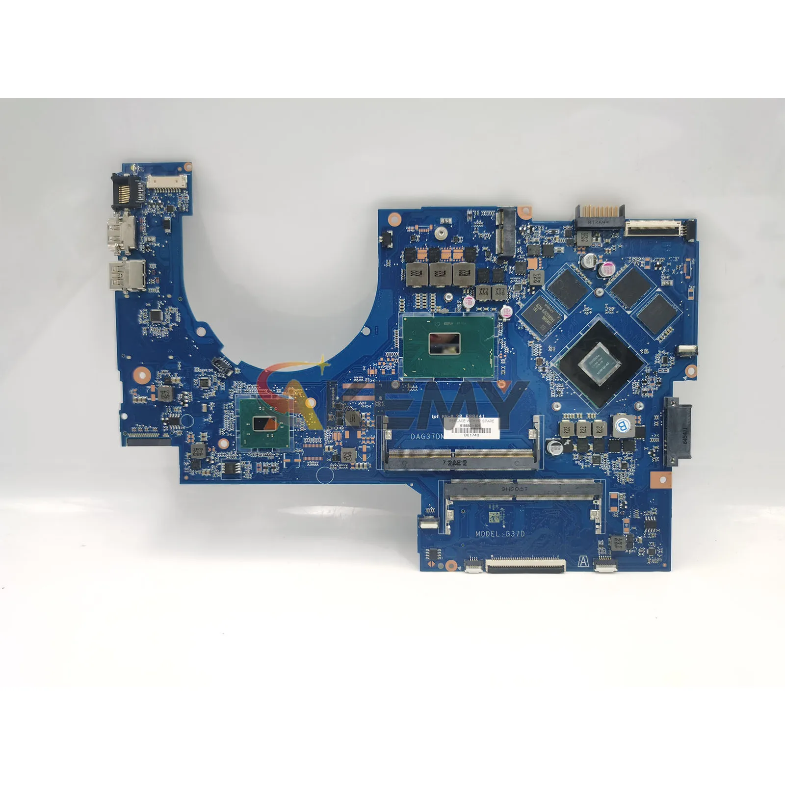 DAG37DMBAD0 ل HP بافيليون 17-AB 17-W اللوحة الأم للكمبيوتر المحمول مع i7 CPU GTX1050 4GB GPU 915550-001 915468-601 100% تم اختبارها بالكامل