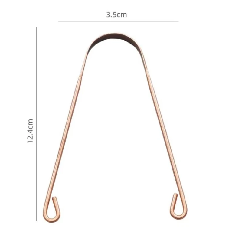 20Pcs Copper Tongue Scraper Oral Cleaner Brush Fresh Cleaning Hygiene For Men And Women High Quality Tounge Scraper