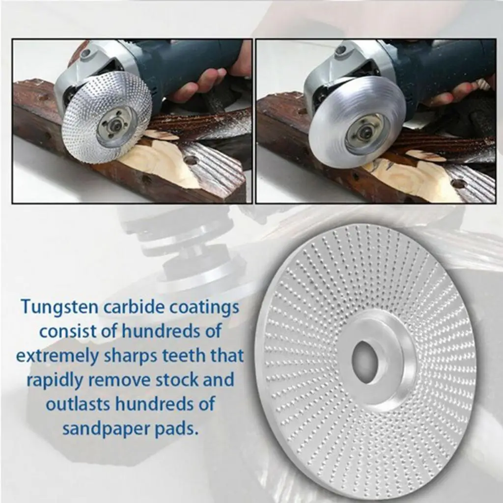 Durable Carbon Steel Angle Grinder Shaping Disc Woodworking Carving Sanding Milling Cutter Tool for Professional Woodworker Use