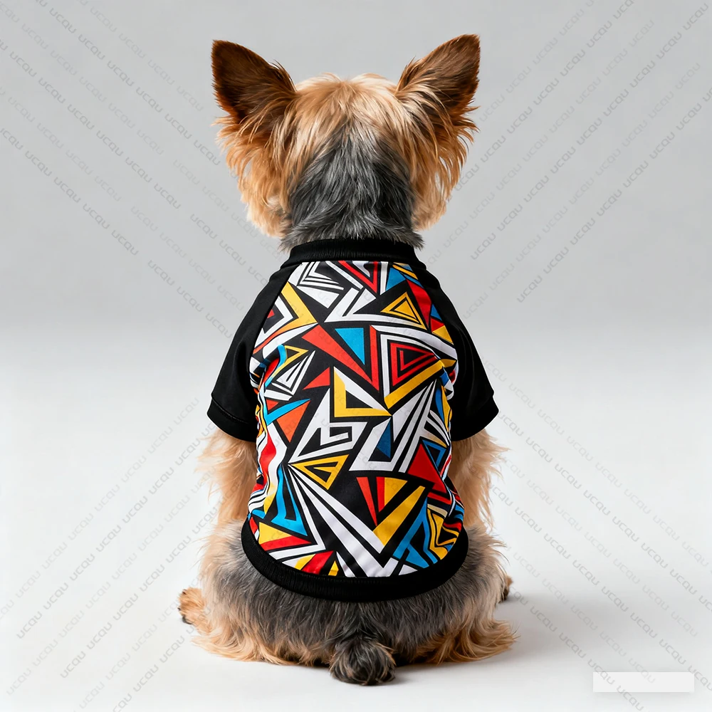 Pet Autumn Clothing Dog T-Shirts Vest Fashion Trend Design Fresh And Cute Exclusive For Cute Pets  Quick Drying And Breathable