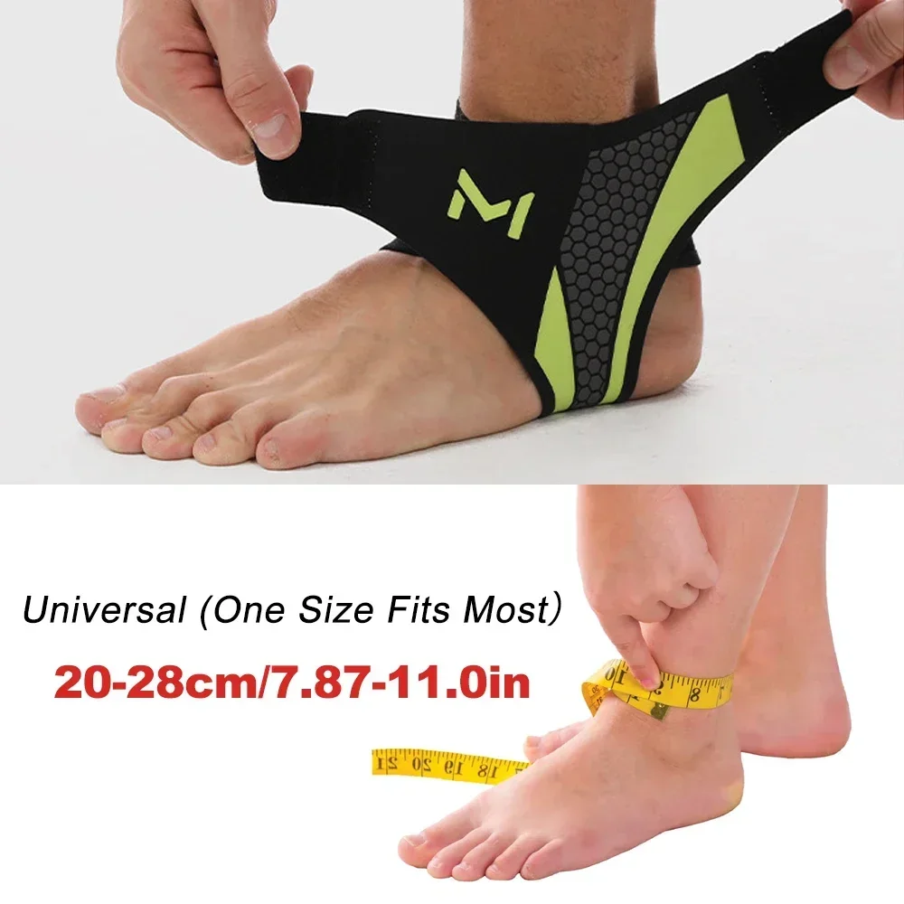 1-2PCS Bandage Ankle Protector Foot Support for Pain Plantar Fasciitis Night Splint Ankle Protector Soccer Compression Anklet
