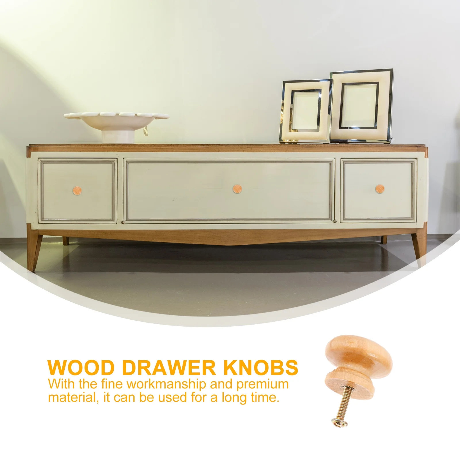 

24Pcs Stylish Wooden Drawer Pulls for Furniture Cabinet Cupboard Wardrobe Long Lasting Material Home Decoration