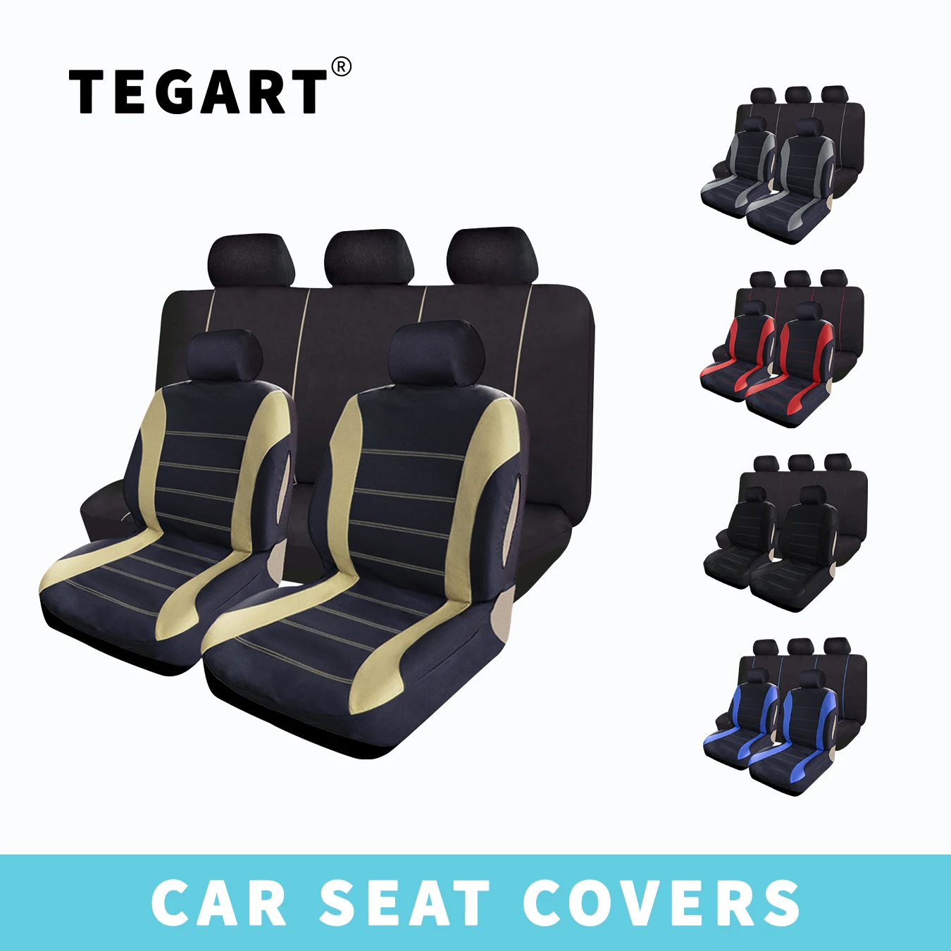 

Universal Waist Line Design Cushion AUTO Universal Size Fit for Car Suv Truck Van Accessories Interior Seat Covers Full Set 1314