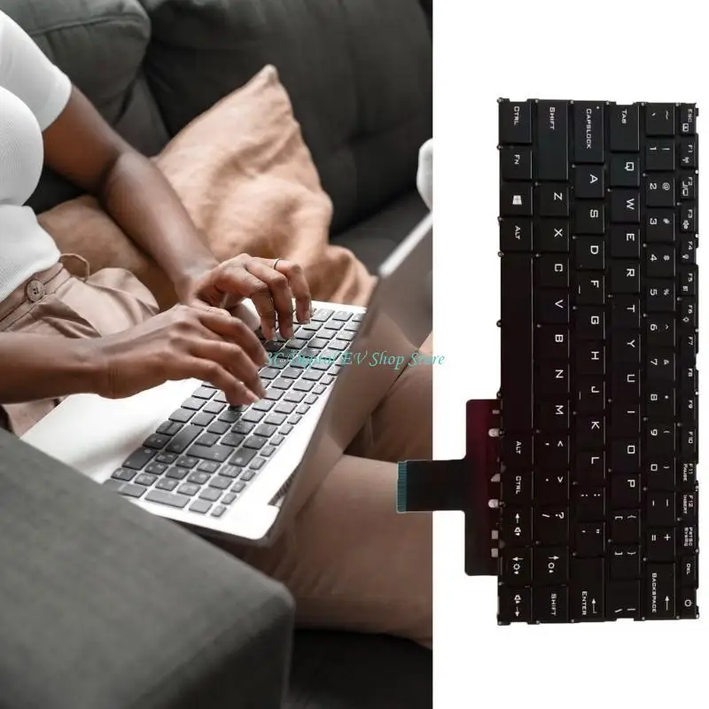 E74D US Layout English Keyboard for MECHREVO S1 Pro-01 , No Frame / Backlit