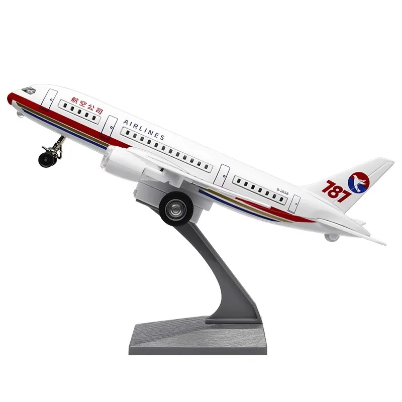 

CCA alloy airplane model Boeing 787 aircraft sound and light feedback children's toy birthday gift ornament