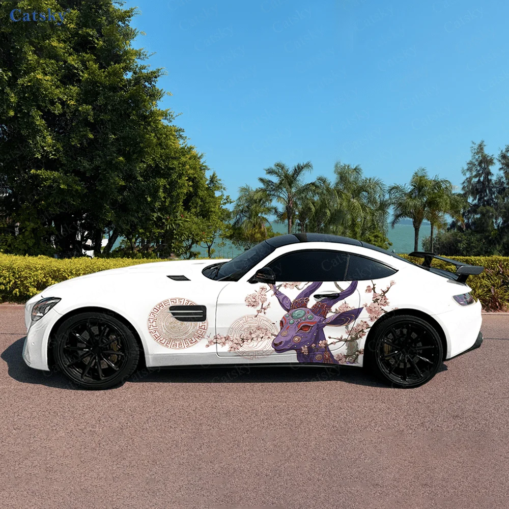 

Antelope Gemstone Cool Car Vinyl Wraps Decal Self-adhesive PVC Sticker Suitable for Trucks SUV Decoration Auto Accessories Gift