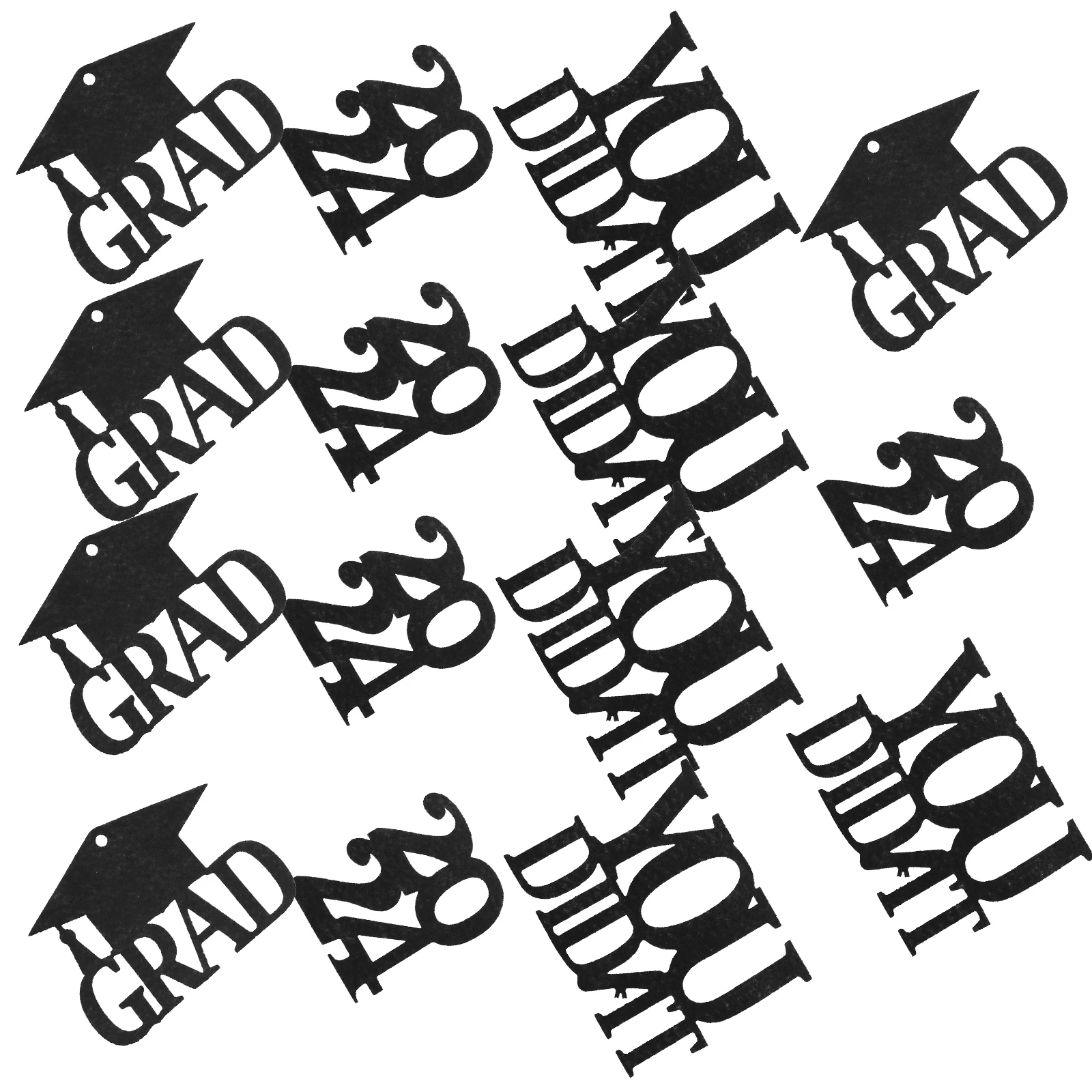 

18pcs Graduation Decoration Labels 2024 Hanging Tags Party Supplies Vase Bottle Flower Decorative Table Centerpiece