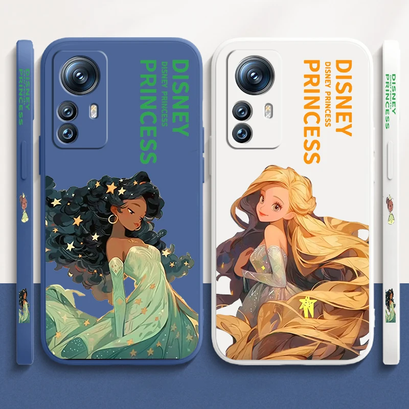 

Disney Princess Cute Cartoon Liquid Left Rope For Xiaomi Mi 14 13T 13 12T 12 11T 11i 11 A3 10T 10 9 Pro Lite Ultra 5G TPU