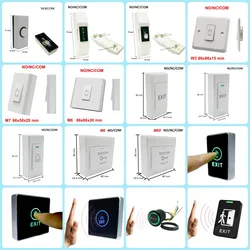 Press Push Exit Electronic Lock Release Switch Optional No Touch Door Access Control Exit Button