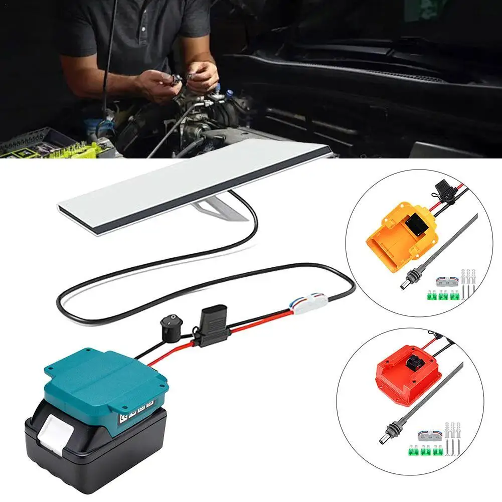 

for Makita 18V Lithium Battery DIY Battery Adapter Power Wheel Adapter With Fuse&Switch 14 AWG Connector for DIY Rc Car Toys