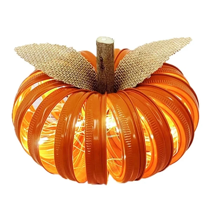 Halloween incandescente zucca decorazione zucca LED luce lanterna decorazione Flash luce vacanza vestire