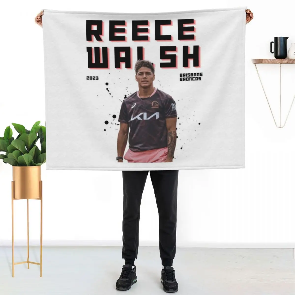 Reece Walsh Throw Blanket Nap Plush Beach Hairys Weighted for sofa Blankets