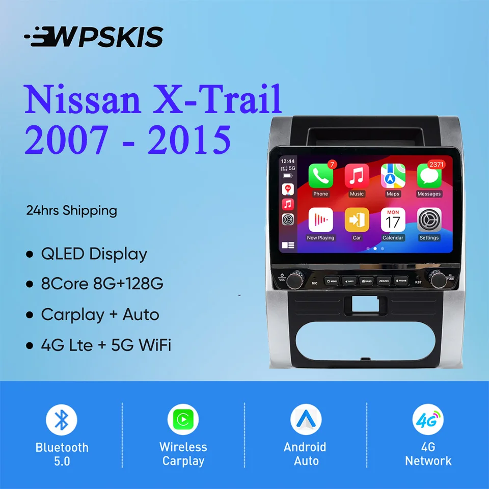 Car Radio For Nissan X-Trail XTrail 2007 - 2015 Autoradio Multimedia Video Music Player Head Unit Tape Recorder Carplay Auto RDS