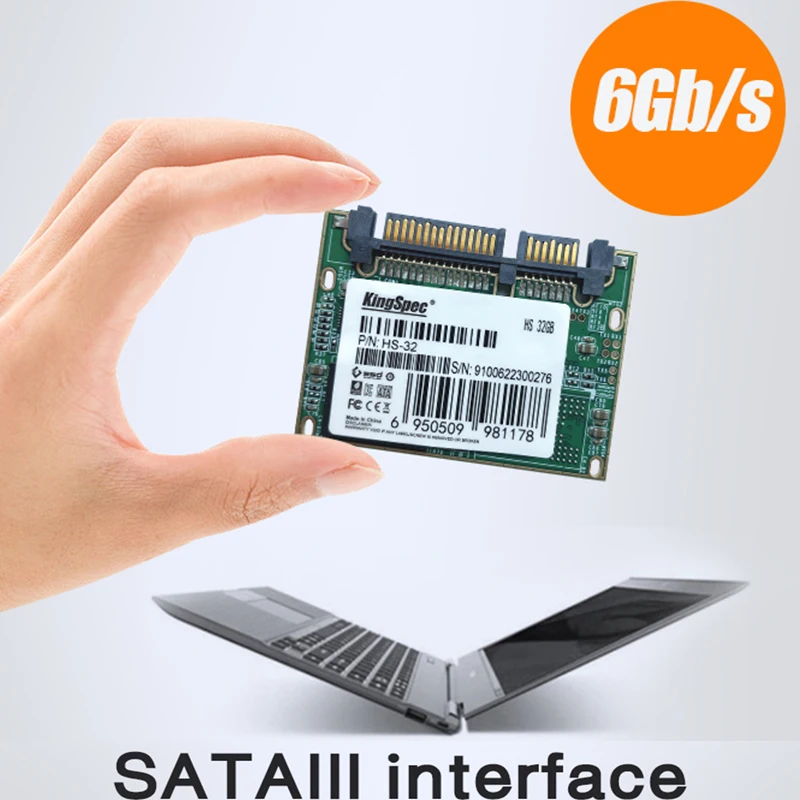 Half-silm SSD drive Half SATA SSD Disk 32GB 64GB HDD SATA III For Tablet PC Laptop hard drive disk SATA ssd half size