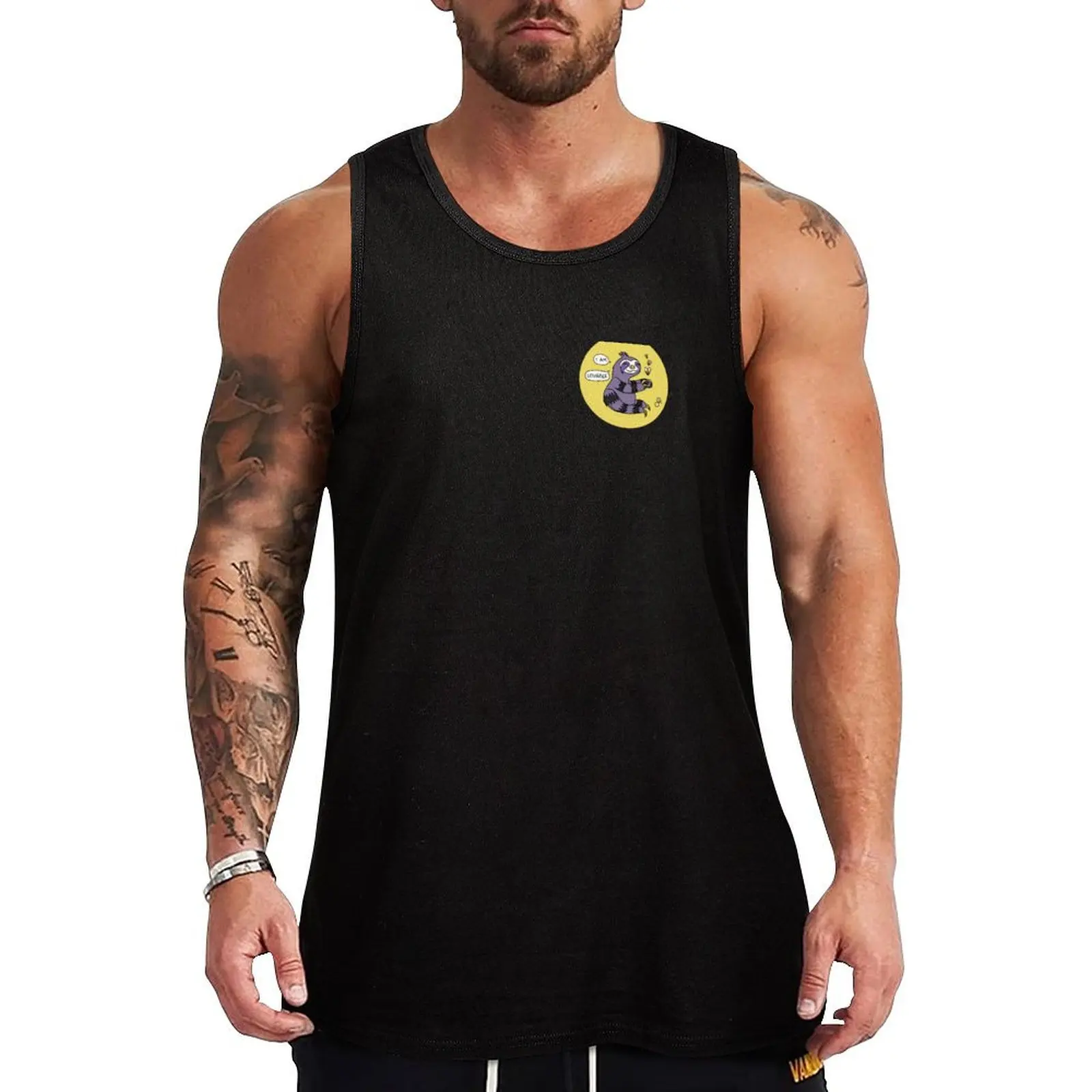 Subtle Non-binary Lovable Sloth Tank Top Men sleeveless tee Men's clothing brands