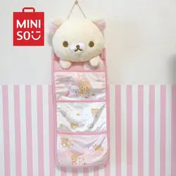 Rilakkuma Korilakkuma Bear New Hanging Storage Pocket Organizer Bag Receiving Makeup Pouch Box Case Bags for Home Girls Woman