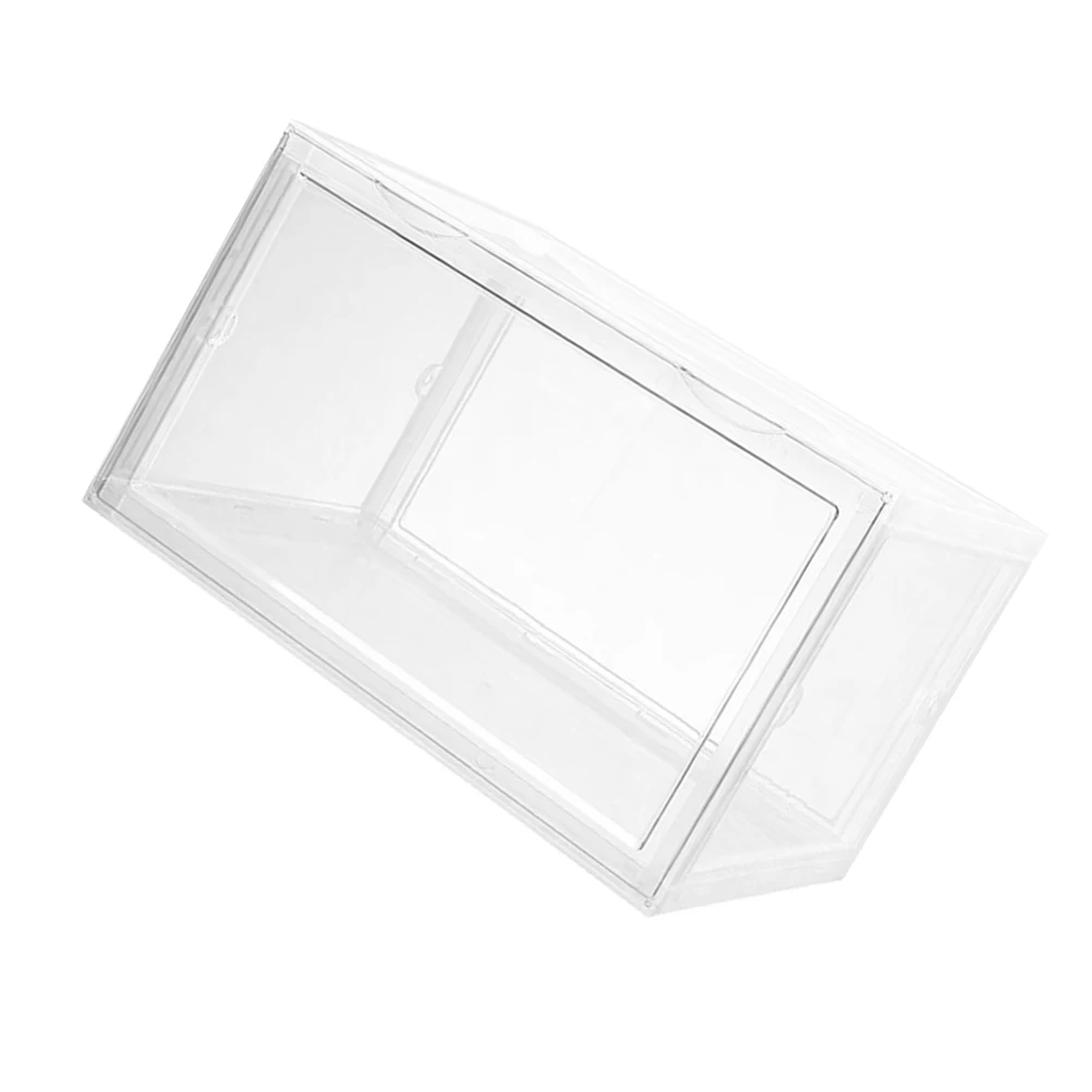 Caja de zapatos transparente, contenedor de almacenamiento transparente para zapatos, calcetines, ropa interior, bufandas, cinturones, bolsos, herramientas, artículos de oficina, polvo
