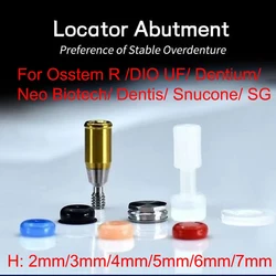 Locator abutment  Overdenture Attachment Kit Dentium For Osstem R/ DIO/Hiossen/Inno/Neo/Dentis  Implant accessories