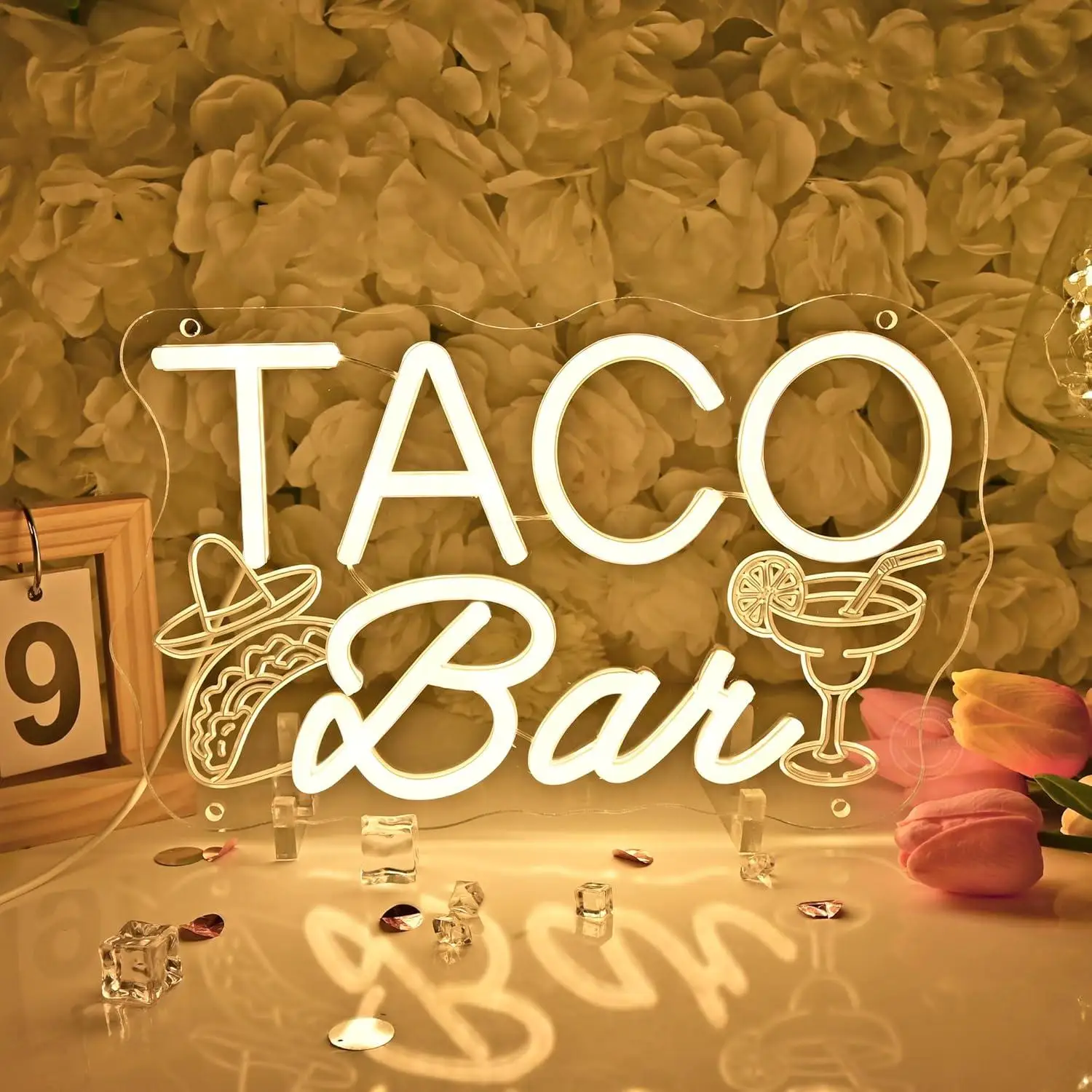 

Taco Bar Neon Sign USB Dimmable LED Light for Mexican Shop Home Kitchen Restaurant Themed Wall Art Decor Neon Billboard Gifts