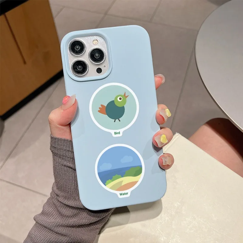 50pcs dessin animé mignon Nature marche Scavenger chasse créatif Doodle autocollants décoratifs