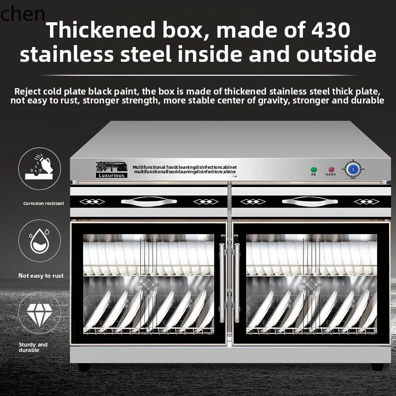 HTT โต๊ะทํางานฆ่าเชื้อแบบฝังตู้ฆ่าเชื้อความจุขนาดใหญ่ตู้เตรียมอาหาร