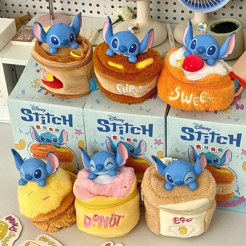 

Original Disney Stitch Food Fun Series Mystery Box Handbag Doll Small Hanging Ornament Toy Birthday Surprise Guess Bag Gift