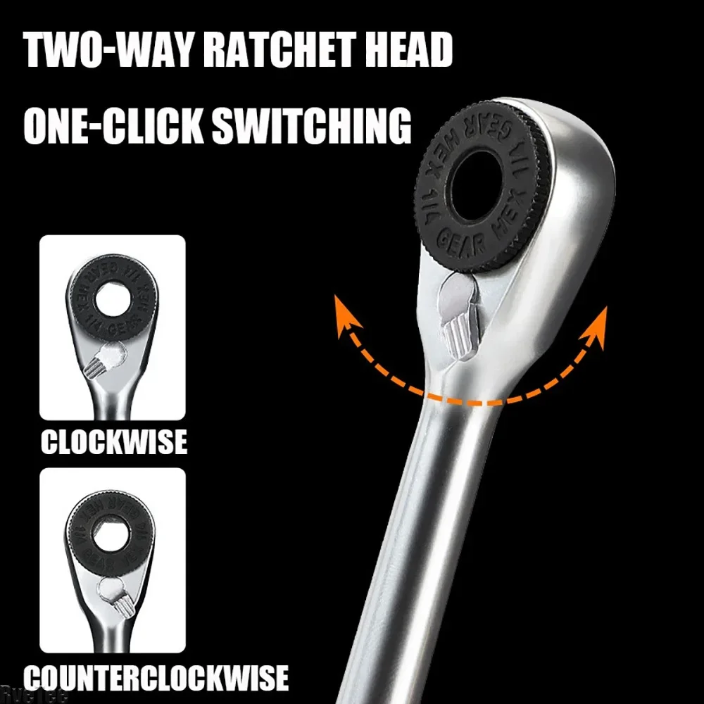 Mini High Quality Ratchet Wrench with Bit Socket for Daily Repairs Bicycle Tools Car Tools