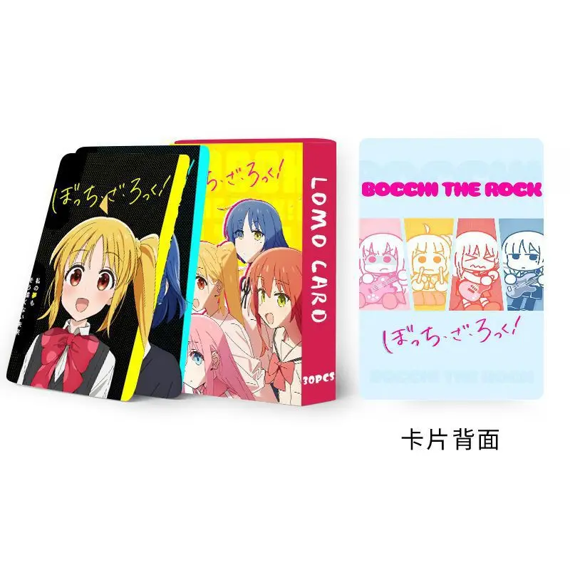 30pcs BOCCHI THE ROCK Lomo Card Stickers Postcard Japanese Anime Collection Gift For students' supplies