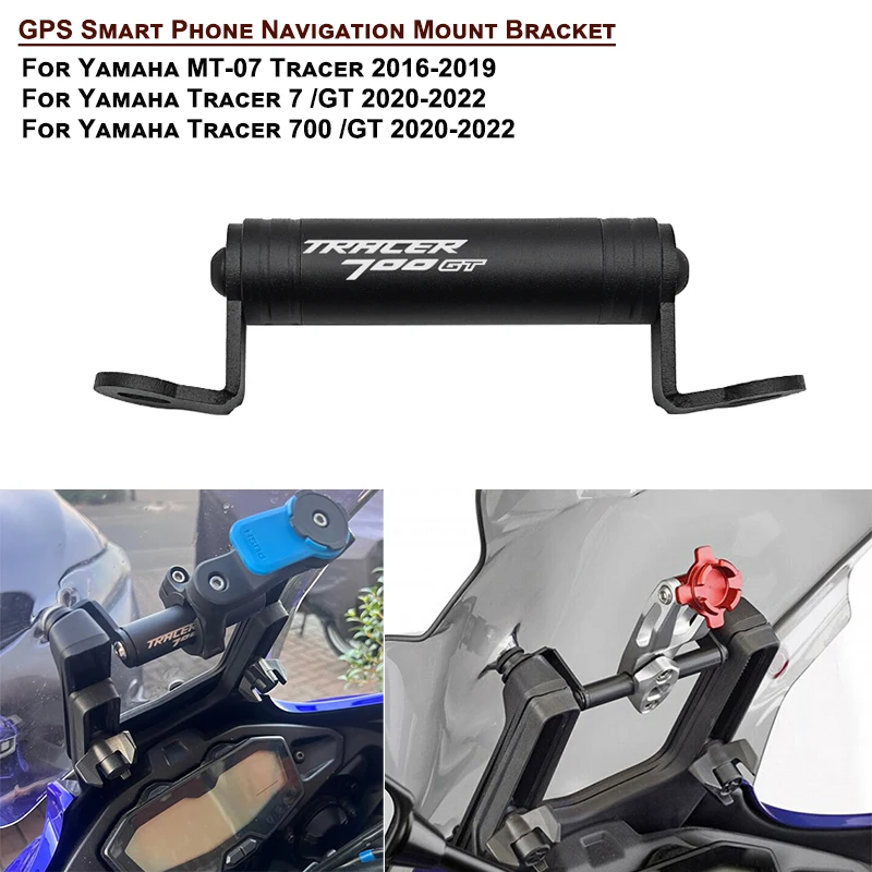 For YAMAHA Tracer 700/7/GT 2020-2022 Motorcycle Accessories GPS Navigation Plate Bracket Windshield Stand Phone Holder Tracer700