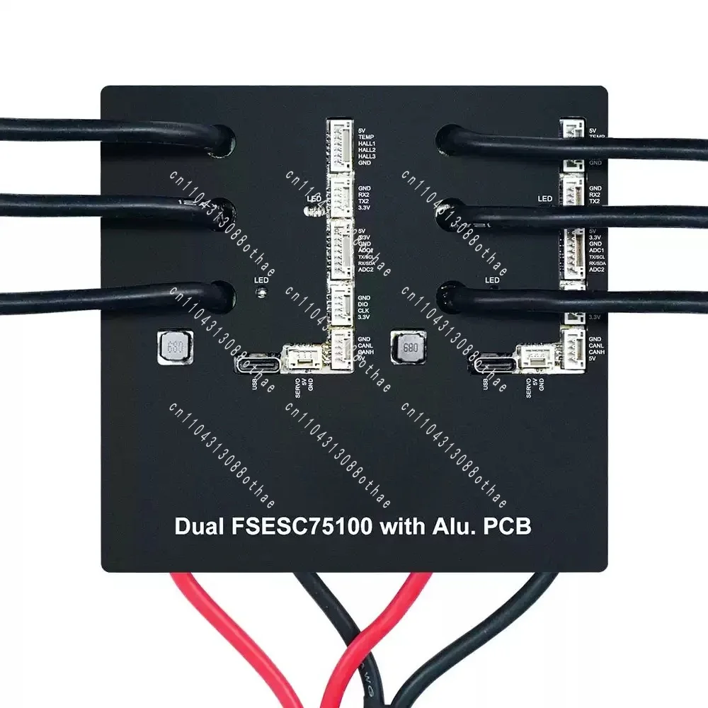 For E-Skateboard E-Bike Scooter Dual 75100 VESC Based Controller Aluminum PCB Electric Speed Regulator