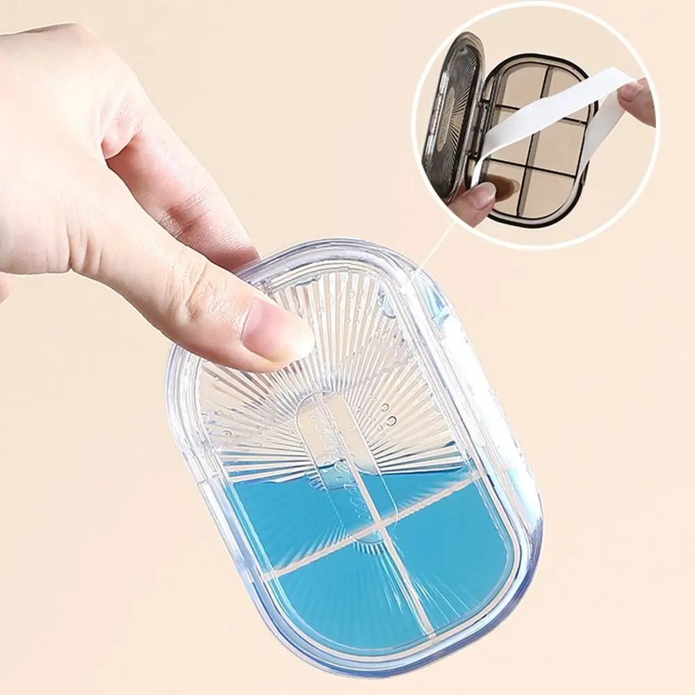 New Sealed Pill Box with Lid Large Capacit Multi-purpose Convenient Medicine Box Compartment Pill Storage Box