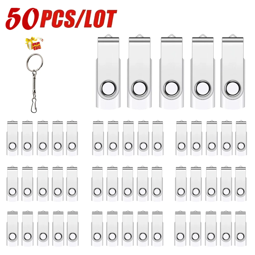 50 قطعة/الوحدة USB 2.0 بندريف 128 جيجابايت 64 جيجابايت 32 جيجابايت 16 جيجابايت 8 جيجابايت محرك فلاش USB 4 جرام محرك فلاش USB عصا أفضل هدية الذاكرة شعار مجاني