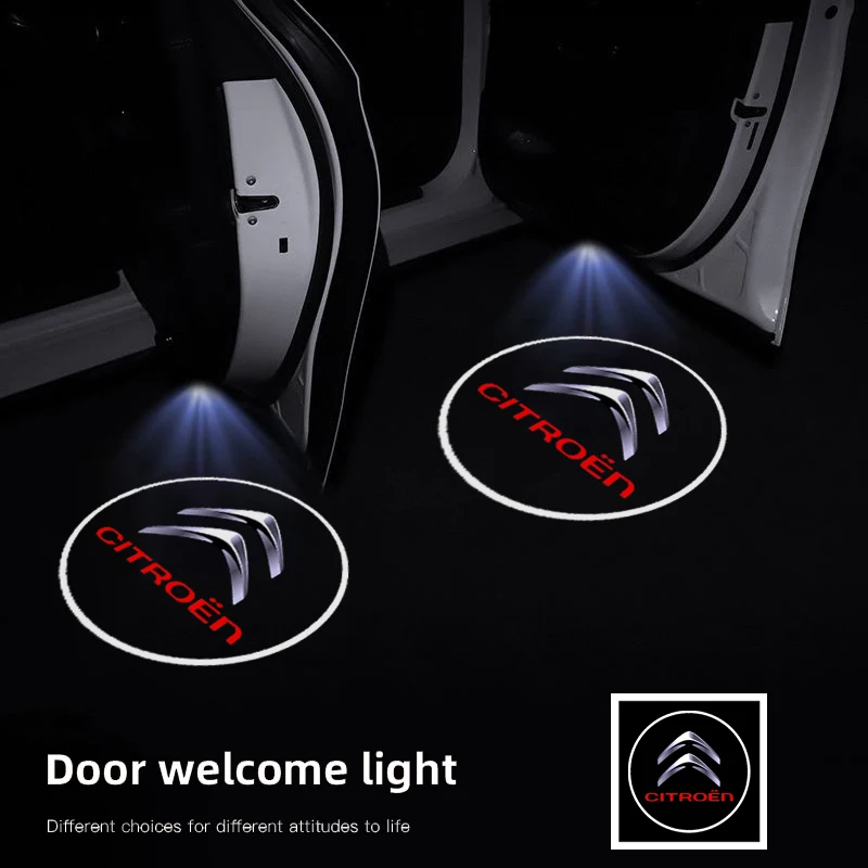 Car Door Wireless Welcome Light HD Projector Lamp Decoration For Citroen C1 DS3 C2 C3 Vts C4 Saxo C4L C5 C6 C8 Xsara C3-XR