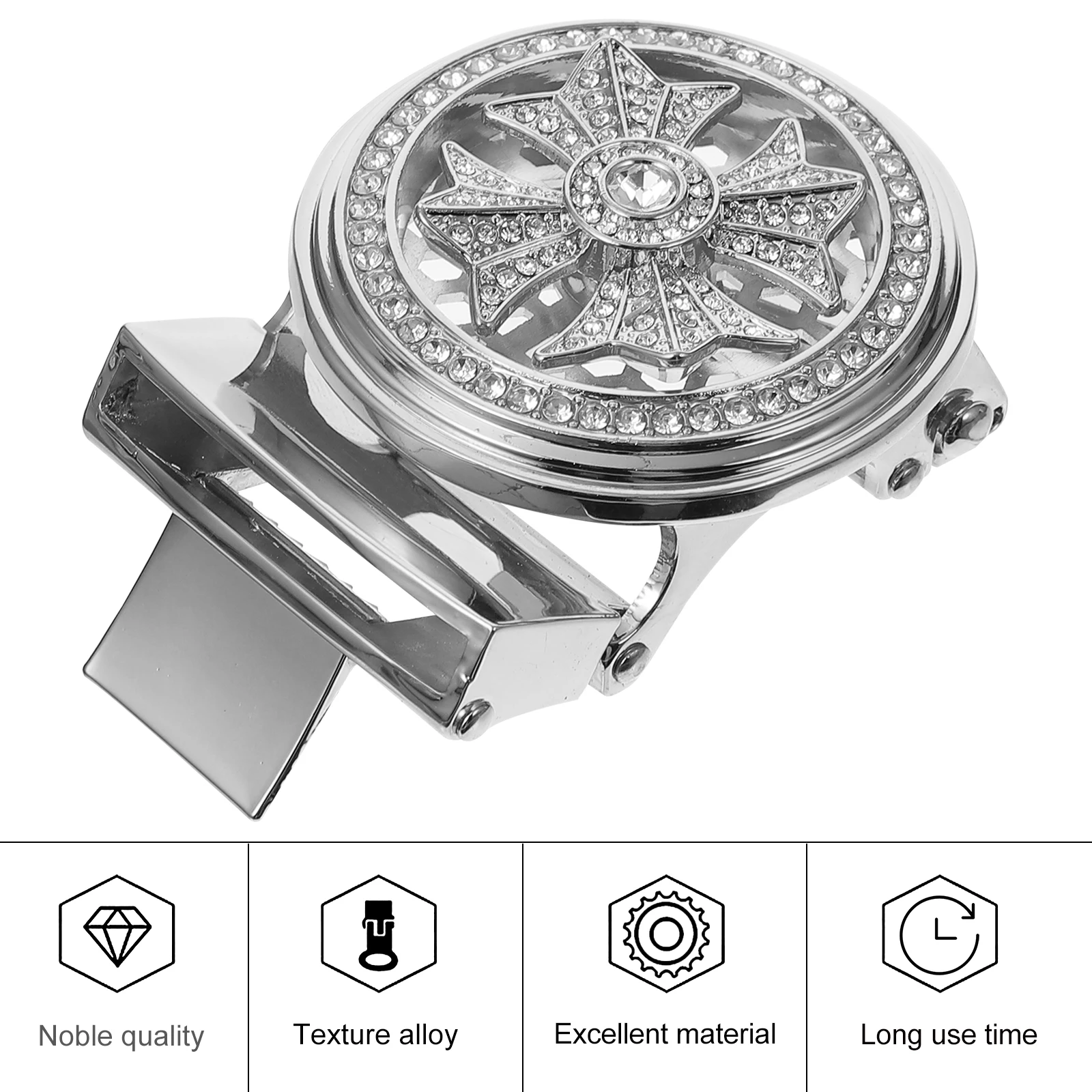 

Men Belt Buckle Zinc Alloy Automatic Fastener For Jeans Accessories Durable Rustproof Adjustable Buckles Clothing