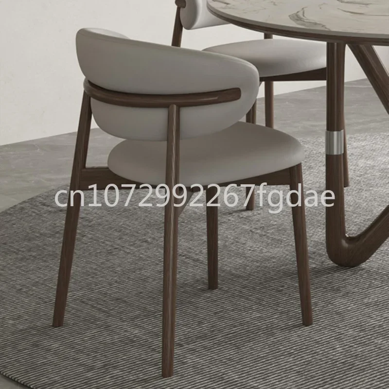 Dining Chair, Household Solid Wood Chair, Coffee Shop Leisure Chair, Designer Restaurant Backrest Chair