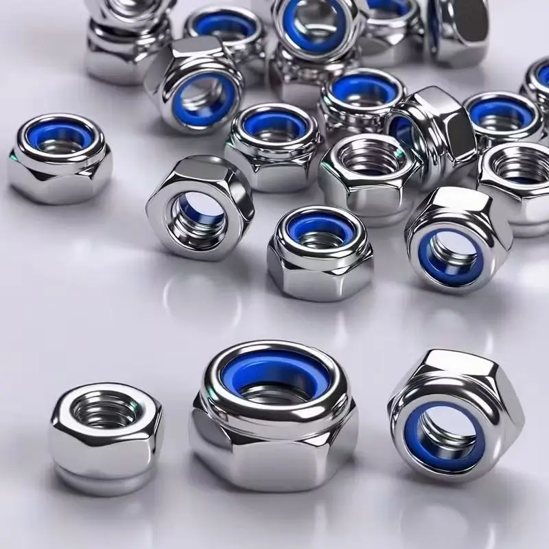 1Set SUS201/304/316 Stainless Self-Locking Hex Nut M2 M2.5 M3 M4 M5 M6 M8 M10 M12 M14 M16 Household Maintenance Nut Kit Fastener