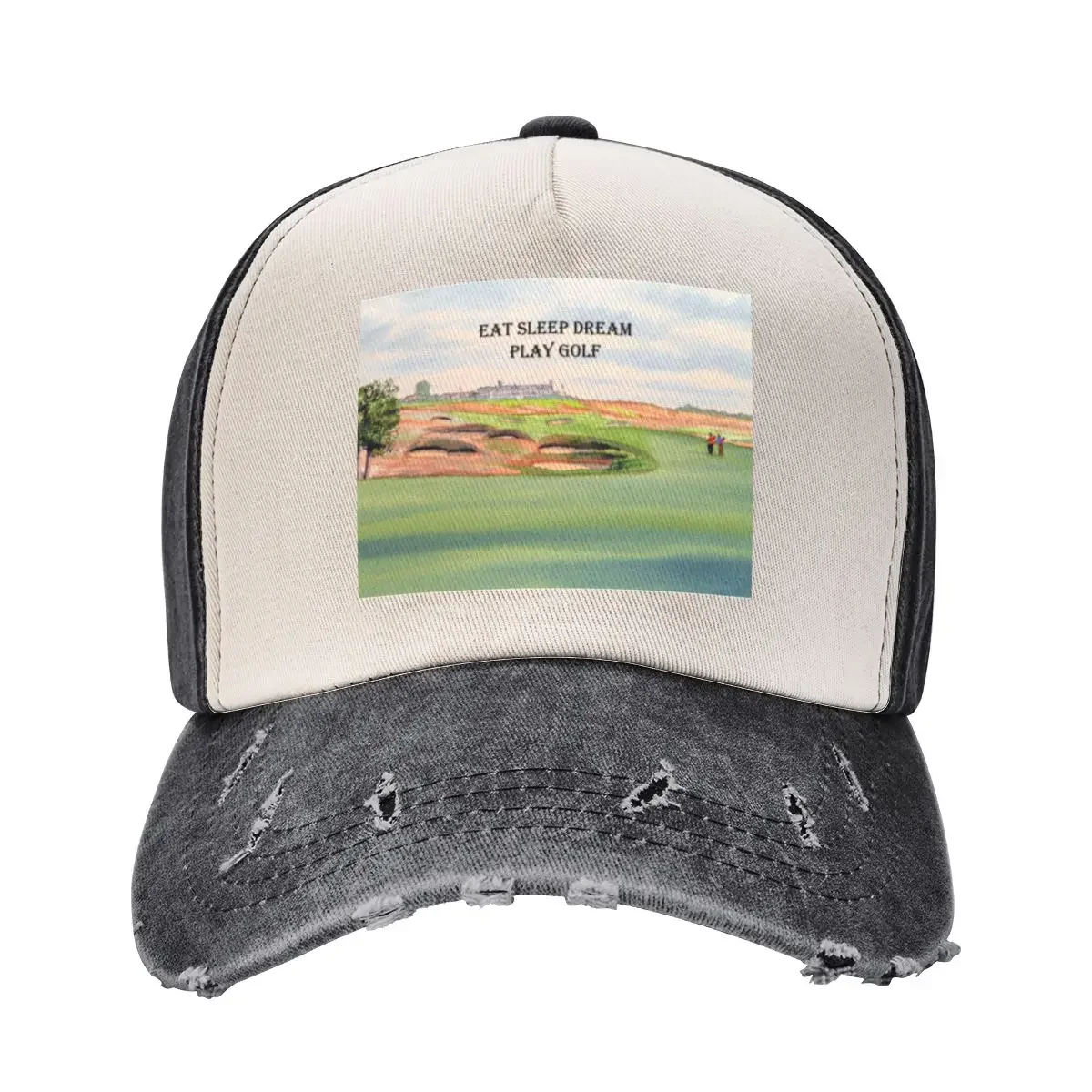 Shinnecock Hills Golf Course with Eat Sleep Dream Play Golf Baseball Cap Hip Hop custom Hat Rugby Men's Baseball Women's