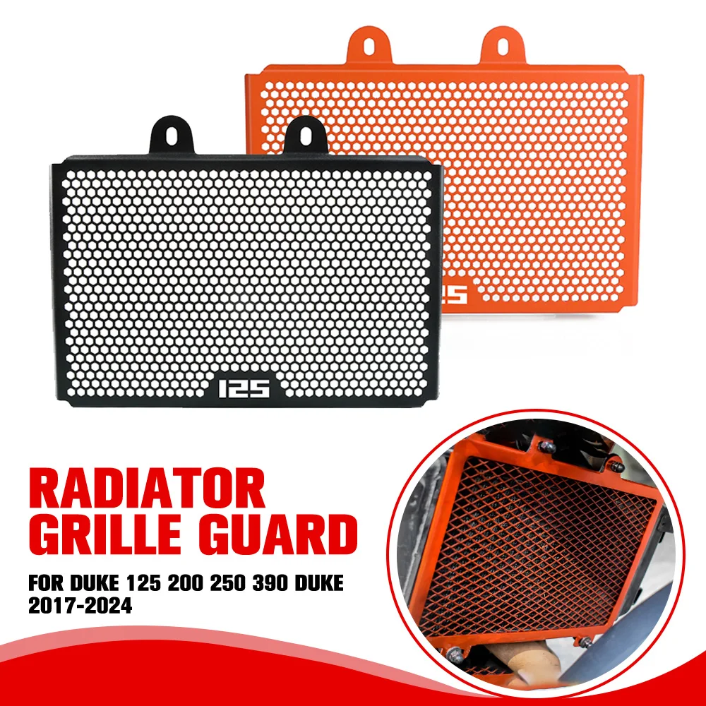 

For Duke 390 250 125 Duke 2017-2020 2021 2022 2023 2024 Motorcycle Accessories Aluminum Radiator Guard Grille Cover Protector