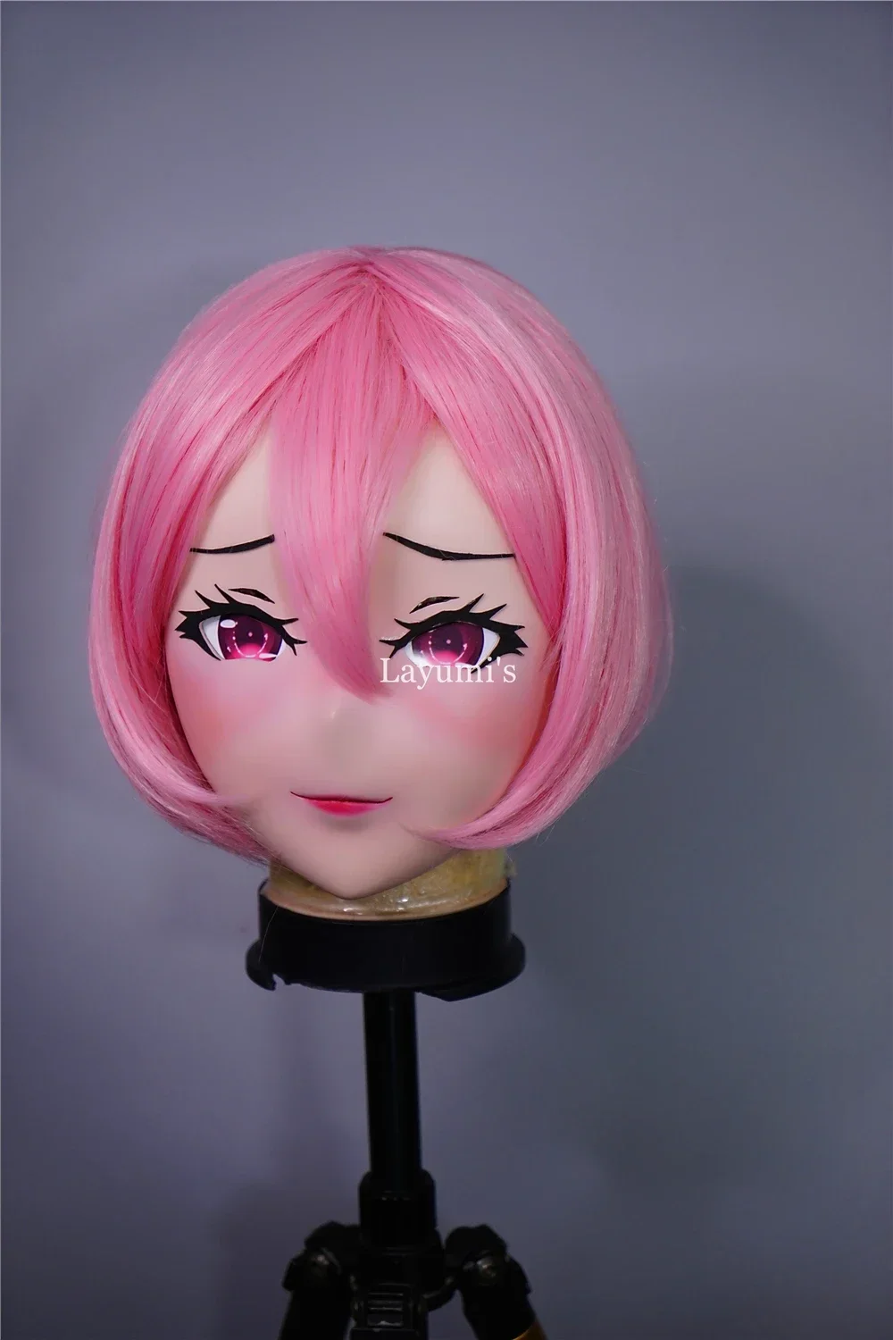 (JW08) Vrouwelijke Zoete Meisje Hars Half Hoofd Kigurumi Masker Met BJD Ogen Cosplay Japanse Anime Rol Lolita Masker Crossdress Pop