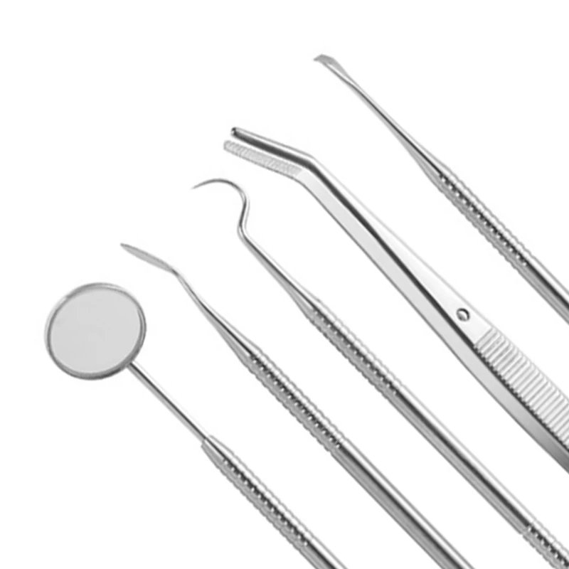 

5 шт./компл., набор инструментов для гигиены полости рта, скребок, зеркальный набор для удаления налета, инструмент для удаления зубного камня, уход за очисткой