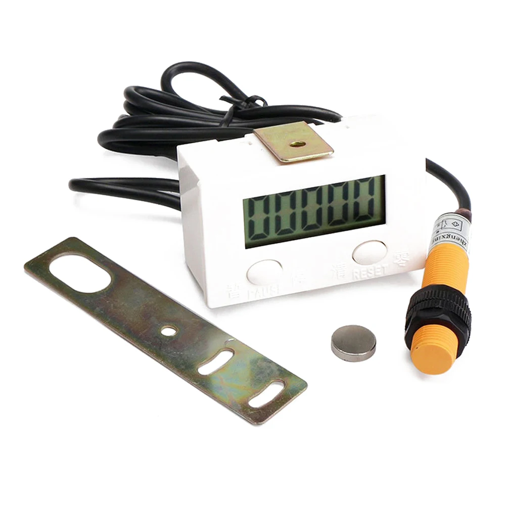 5 Digital Display Counter Proximity Industrial Magnetic Sensor Switch Counter Automatic Electronic Induction Counter Meter