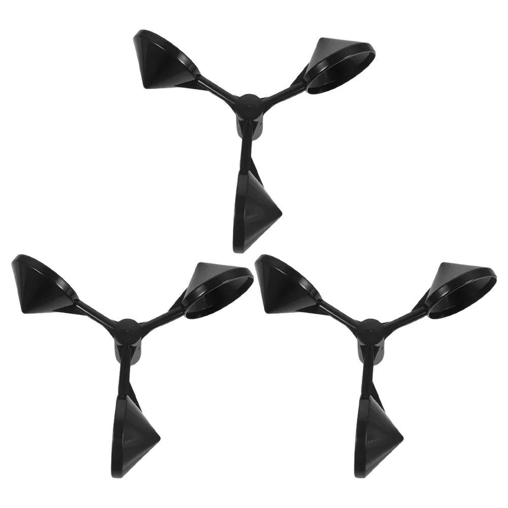 3pcs Speed Sensor Housing Anemometer Cup Replacement For Meter Outdoor Lightweight Durable Wind Measurement Tool Accurate Wind