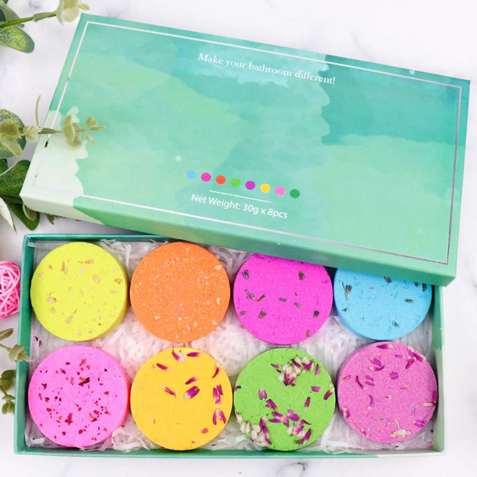 Essential Oil Fragrance Tablet Self Care and Relaxation Stress Relief Bath Bombs for Birthday Mother Day Gifts