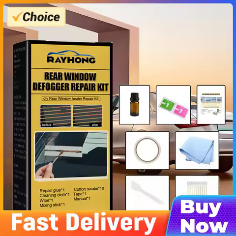 Car Rear Window Defogger Repair Kit DIY Quick Repair Grid Defroster Kit Fix Heater Glass Lines Defroster Grid Car Accessories