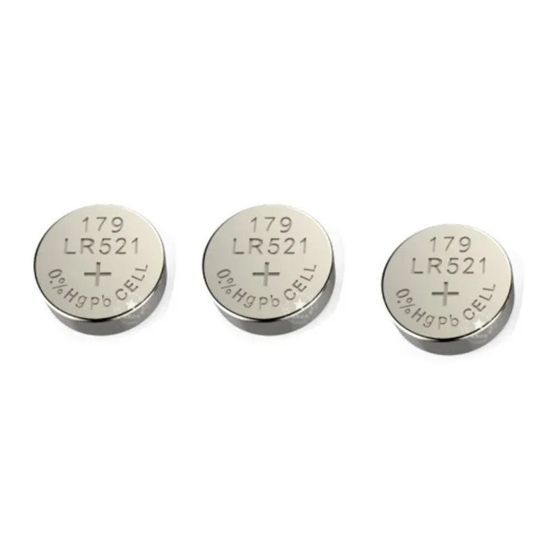 LR521 AG0 Button Cell 1.55V for Watch Remote Control Toy Calaculator LR63 SR521W SR521SW 379A 379 Coin