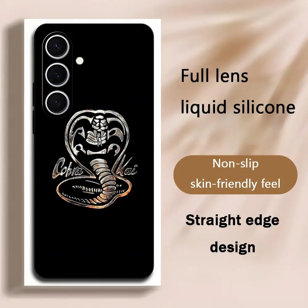 Serie de televisión Cobra kai Cool funda de teléfono para Samsung Galaxy S25 S24 S23 S22 S21 S20 Plus Ultra Note20 negro suave