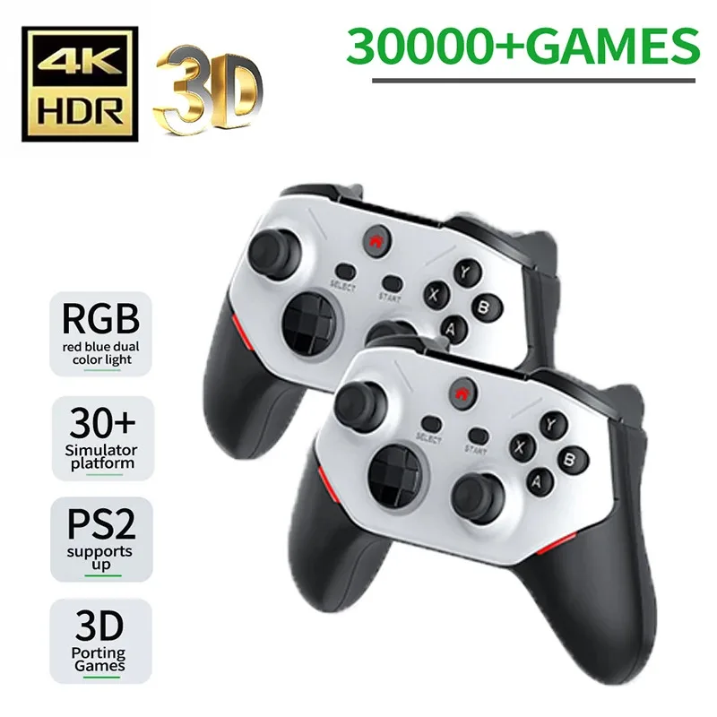 

4K HD Console TV Handheld AV 3D Large-Scale Games For Sony PS2/Psp/Psx/Dc/Nds/Cps1/Psx Wireless Controller Gamepad USB PC Game