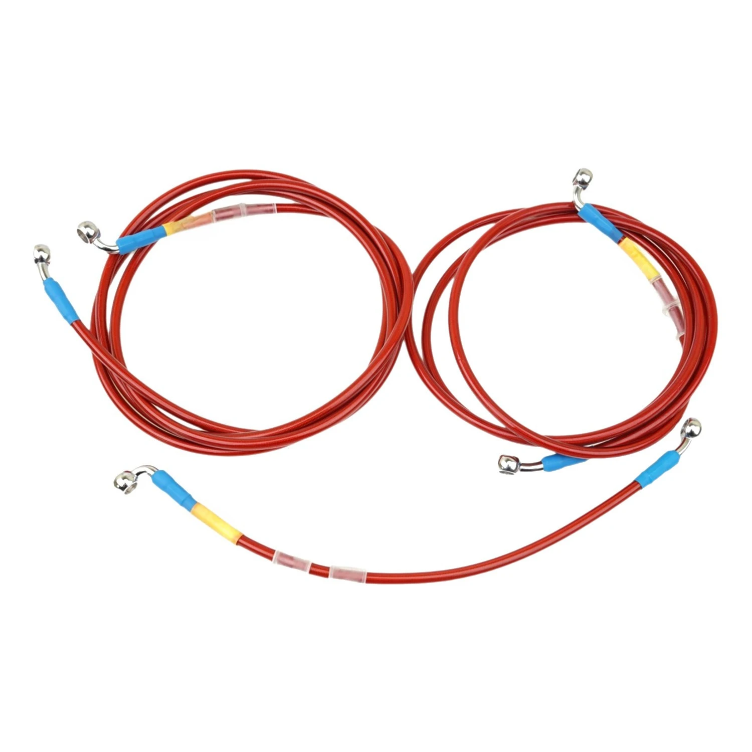 Motorcycle Electric Vehicle Brake Hose Brake YouTube 28-90 Braided Aluminum Alloy Modified Accessories Scooter