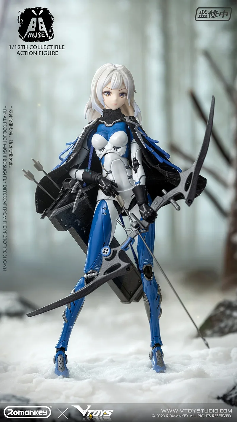 In Stock Romankey X Vtoys Muse Archer Gynoid 1/12 21cm Action Figure Collection Model Toy Gift